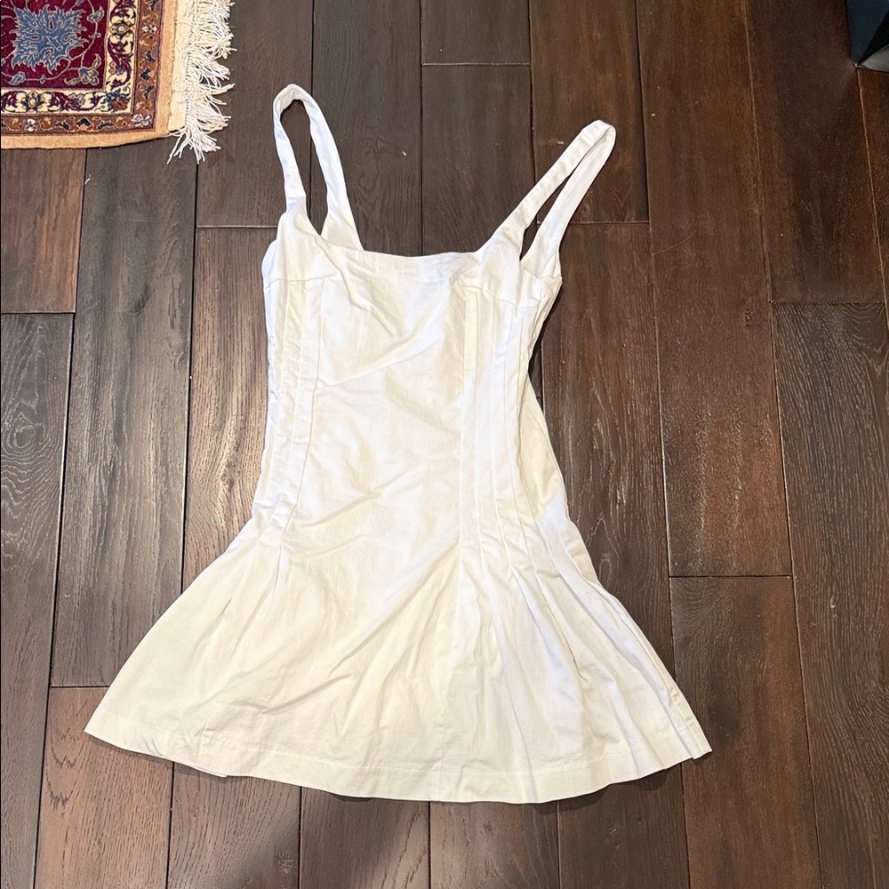 White Sleeveless Dress Zara Women Size S NWOT